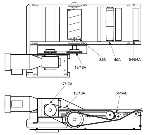 Belt SA2001 Intermediate Section Parts